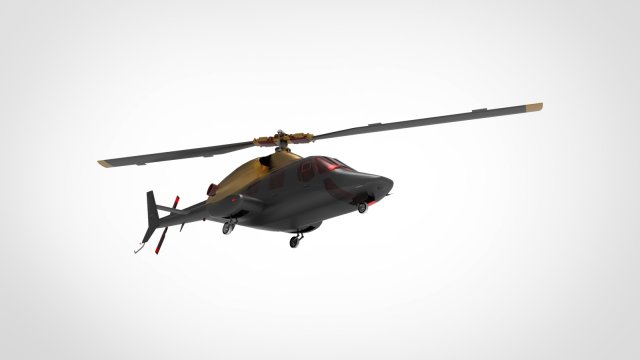 Bell 222 3D Model .c4d .max .obj .3ds .fbx .stl .blend 