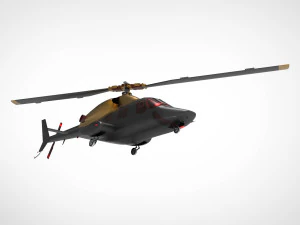 Bell 222 3D Model