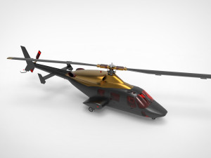 Bell 222 3D Model
