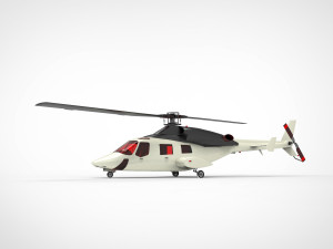 Bell 222 3D Model