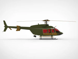 Bell 407 AH 3D Model