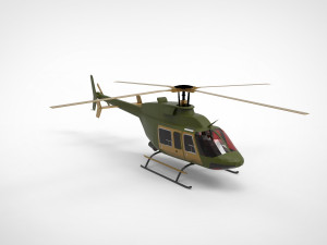 Bell 407 AH 3D 模型
