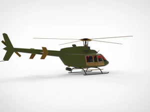 Bell 407 AH 3D Model