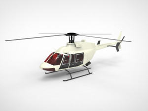 Bell 407 AH 3D Model