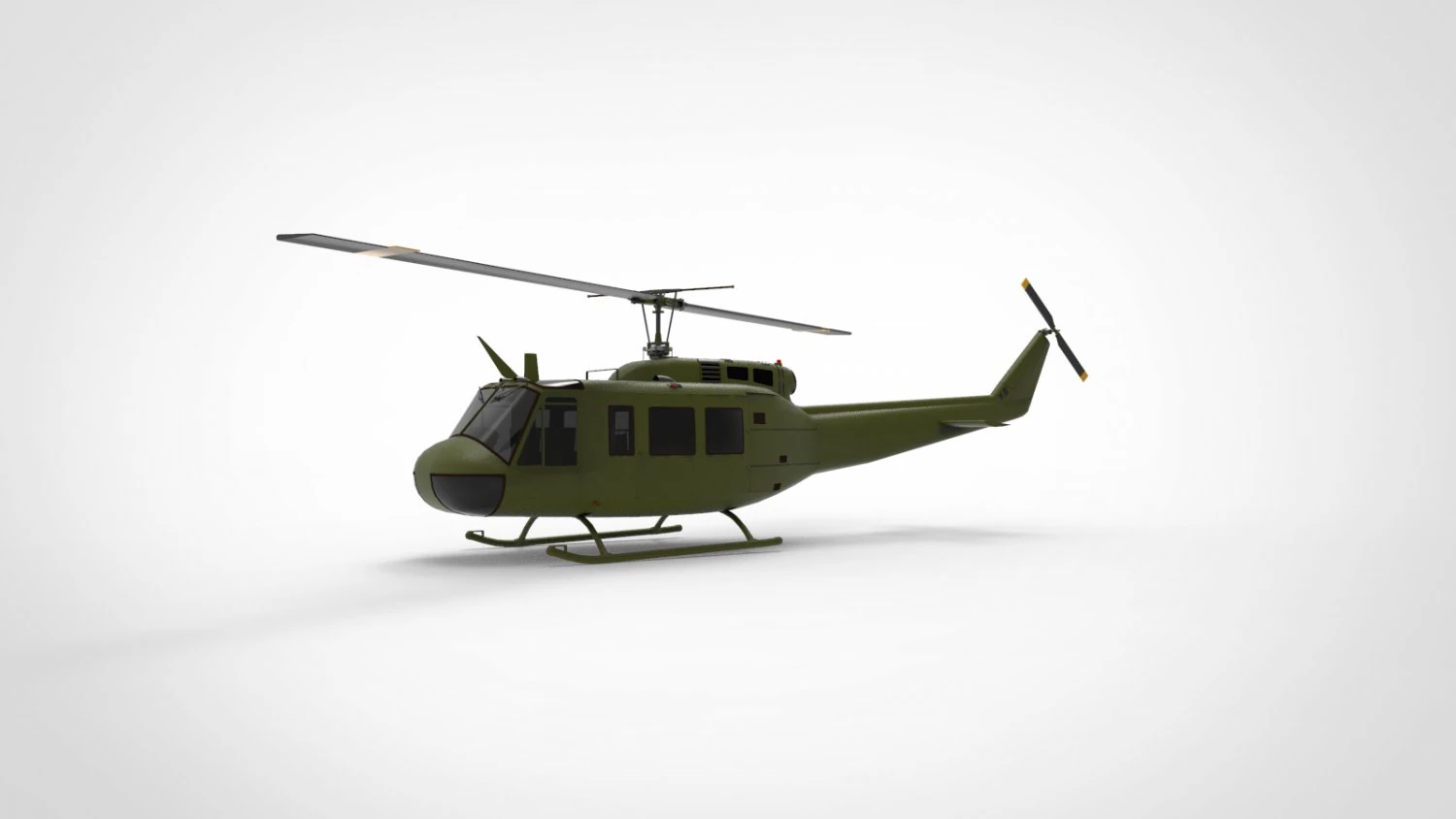Bell UH-1 Iroquois Modèle 3D .c4d .max .obj .3ds .fbx .stl .blend 