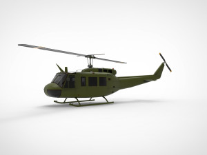 Bell UH-1 Iroquois 3D Model
