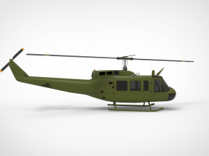 Bell UH-1 Iroquois Modelo 3D