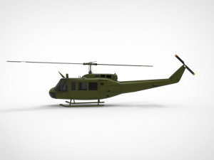 Bell UH-1 Iroquois Modelo 3D