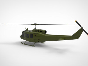 Bell UH-1 Iroquois Modelo 3D