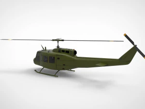 Bell UH-1 Iroquois Modèle 3D