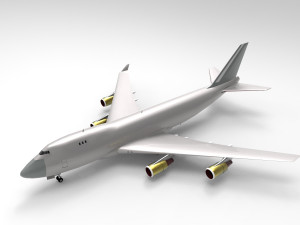 Boeing 747-400F 3D Model
