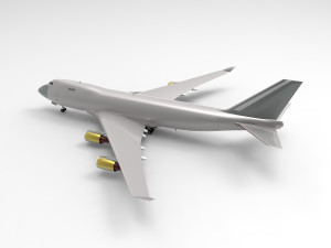Boeing 747-400F 3D Model