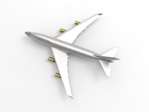 Boeing 747-400F 3D Model