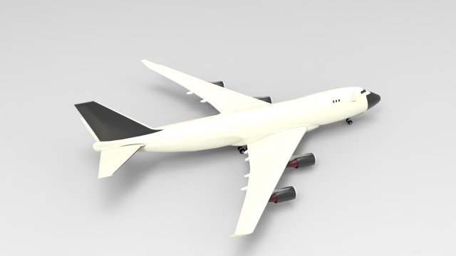 Boeing 747-400F Modelo 3D .c4d .max .obj .3ds .fbx .stl .blend 