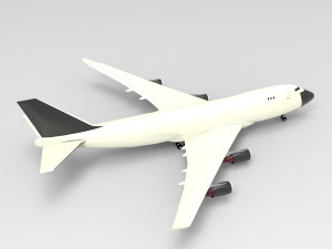 Boeing 747-400F 3D Model