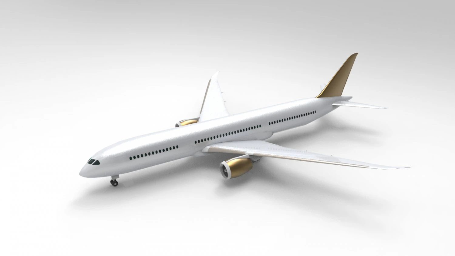 Boeing 787-9 3D Model .c4d .max .obj .3ds .fbx .stl .blend 