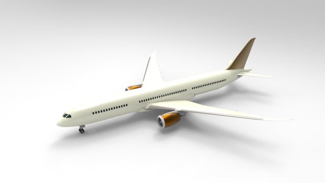 Boeing 787-9 3D Model in Commercial 3DExport