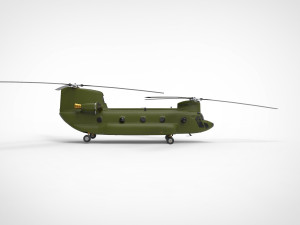Boeing CH-47 Chinook 3D Model