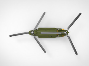 Boeing CH-47 Chinook 3D Model