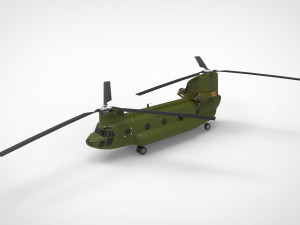 Boeing CH-47 Chinook 3D Model