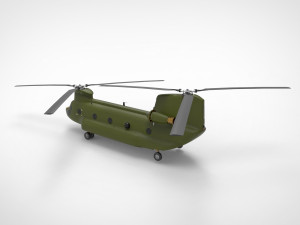 Boeing CH-47 Chinook 3D Model