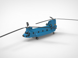 Boeing CH-47 Chinook 3D Model