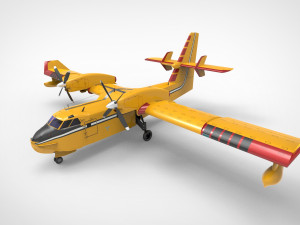 Bombardier CL-415 3D मॉडल