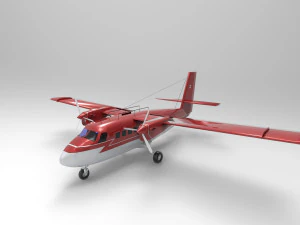 DHC-6 Twin Otter 3D Model
