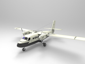 DHC-6 Twin Otter Airplane 3D Модель