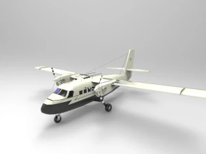 DHC-6 Twin Otter Airplane 3D Model