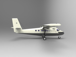 DHC-6 Twin Otter Airplane 3D Модель