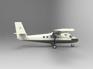 DHC-6 Twin Otter Airplane 3D Model
