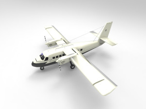 DHC-6 Twin Otter Airplane 3D Модель