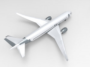 Airbus A320 Low poly Model 3D