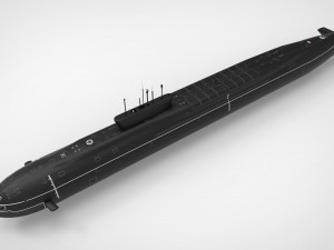 Alexander Nevsky submarine 3D Model