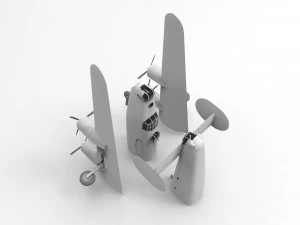 Geconsolideerde B-24 Liberator 3D-print 3D printmodel