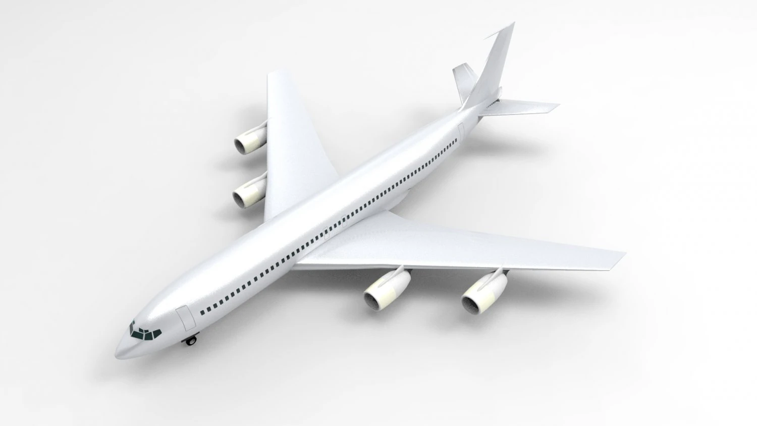 Boeing 707 Modelo 3D .c4d .max .obj .3ds .fbx .stl .blend 