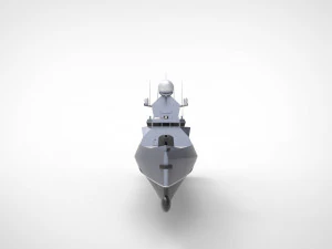 Corvette ship 3D Model