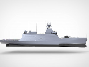 Corvette ship 3D 模型