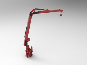 Crane deck ship 3D Model