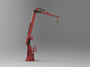 Crane deck ship 3D Модель