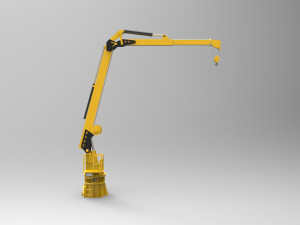 Crane deck ship 3D Модель
