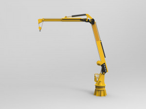 Crane deck ship 3D Модель