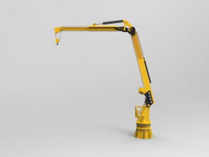 Crane deck ship 3D Model