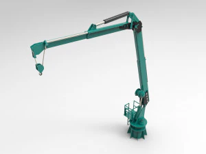 起重甲板船 3D 模型