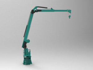 Crane deck ship 3D Model