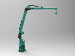 Crane deck ship 3D Model