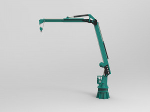 Crane deck ship 3D Model