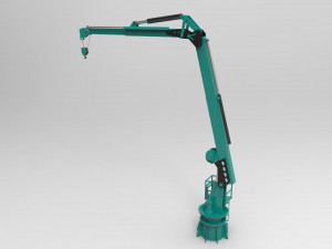 Crane deck ship 3D Model