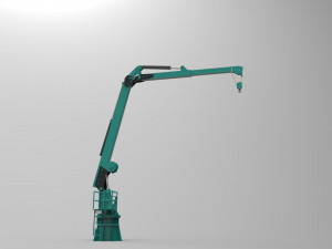 Crane deck ship 3D Model